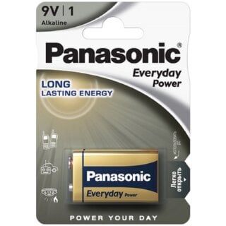Panasonic 9V Block Everyday Power 9V Batterie Blister