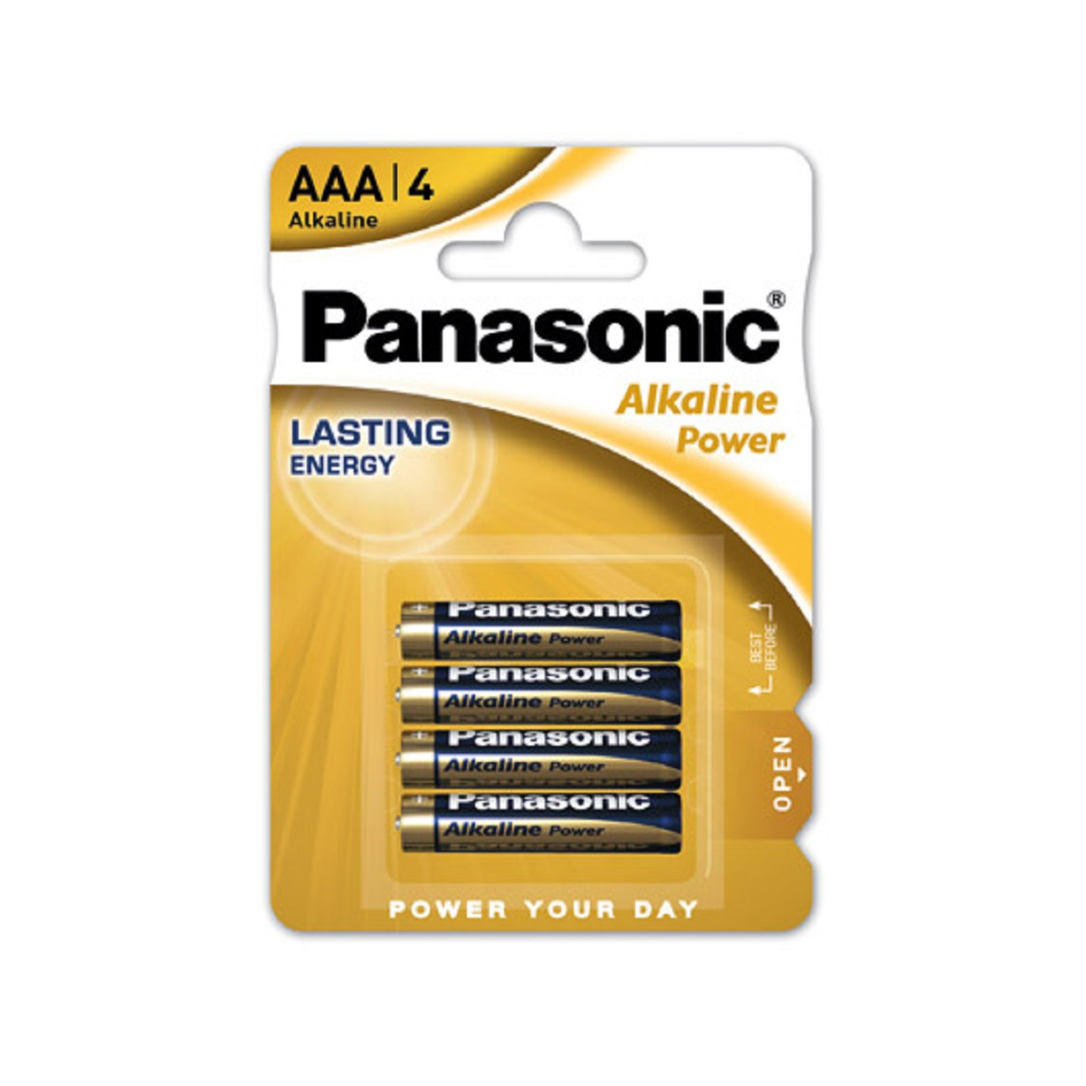 Panasonic AAA Micro Alkaline Power 1,5V Batterie 4er Blister