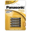 Panasonic AAA Micro Alkaline Power 1,5V Batterie 4er Blister