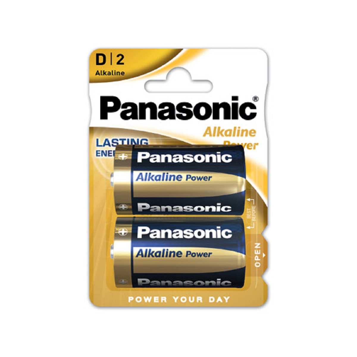 Panasonic D Mono Alkaline Power 1,5V Batterie 2er Blister
