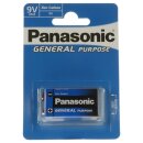 Panasonic 9V Block General Purpose 9V Batterie Blister