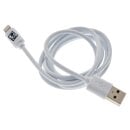 2Go USB Ladekabel für Apple Lightning, 1 Meter, weiß