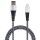 2Go USB Datenkabel Lightning  für Apple 1 Meter Nylon grau