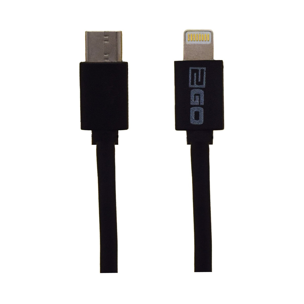2Go USB Datenkabel USB-C auf Apple lightning 1 Meter Schwarz