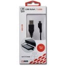 2Go USB Lade/Datenkabel auf Micro USB 1 Meter Schwarz.