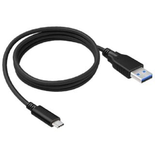 2Go USB Lade/Datenkabel auf USB-C 3,1 Schwarz 1 Meter