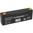 Multipower Blei Akku MP2,2-12 Pb 12V 2,2Ah VdS AGM