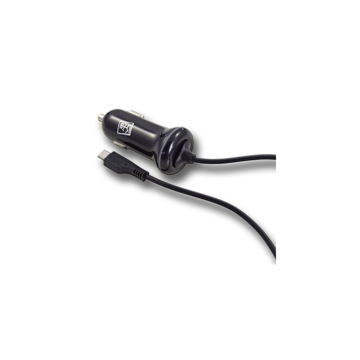 2Go KFZ-Ladegerät Micro USB mit Spiralkabel 12V-24V