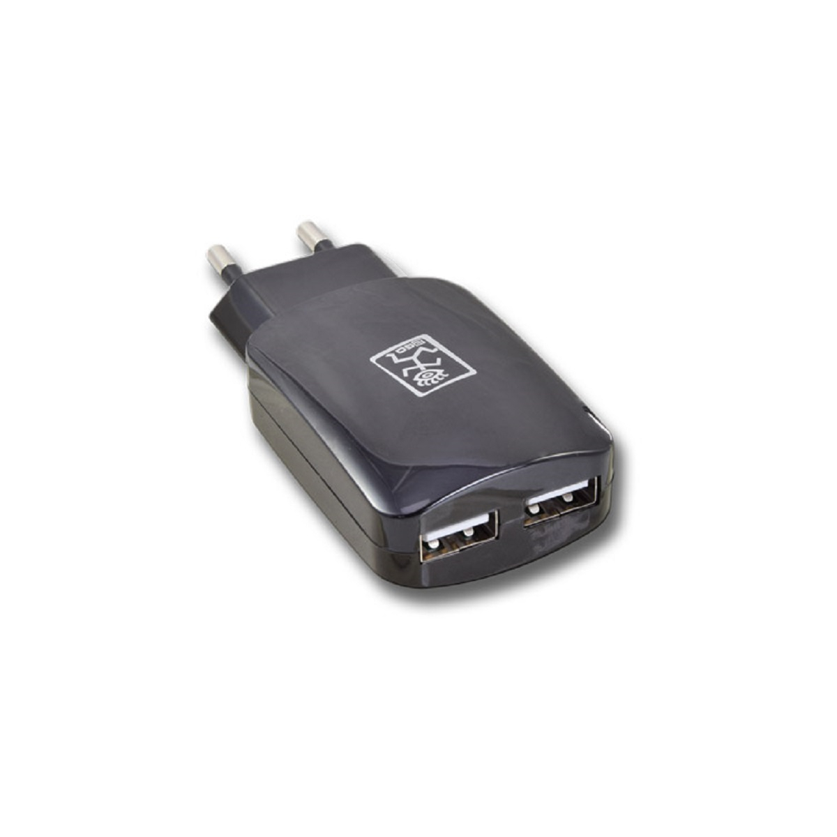2Go Netz-Ladegerät dual USB 100-240V Output 2100mA