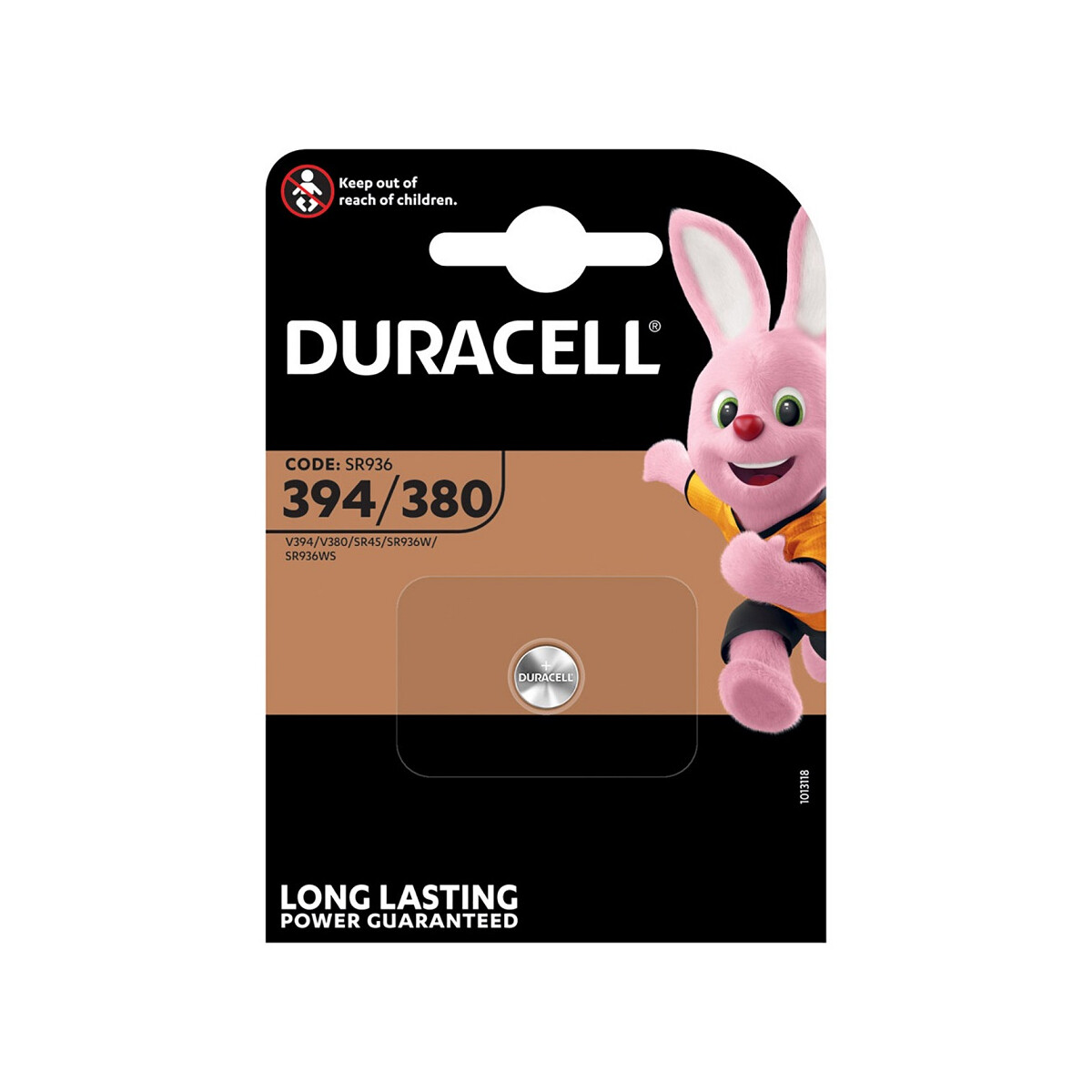 Duracell Uhrenbatterie D394 1,55V 84mAh AgO 1er Blister