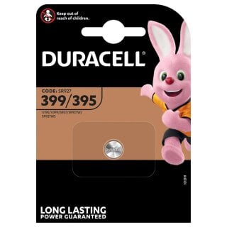 Duracell Uhrenbatterie D395 D399 1,55V 55mAh AgO 1er Blister