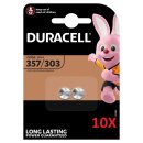 20x Duracell Uhrenbatterie D357 1,55V 190mAh AgO