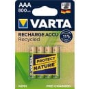 Varta Recharge AAA Micro Accu Recycled Ni-MH 1,2V 800mAh