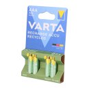 Varta Recharge AAA Micro Accu Recycled Ni-MH 1,2V 800mAh 4er Blister