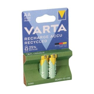 Varta Recharge AA Mignon Accu Recyled Ni-MH 1,2V 2100mAh