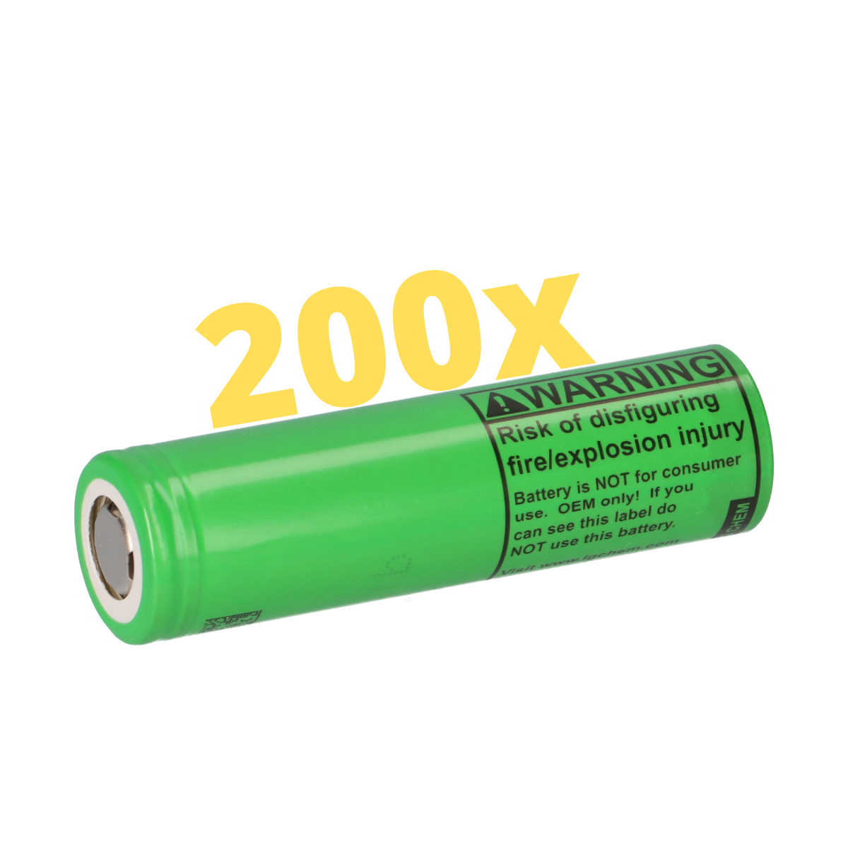 200x LG INR18650-MJ1 18650 Akku 3,6V 3500mAh 10A Flat Top