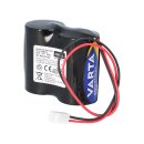 4er SET Batterie kompatibel ABUS Security-Center für 2WAY-Funksirene + Stecker