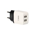 2Go Netz-Ladegerät USB Duo weiß Max 2,1A Strom...
