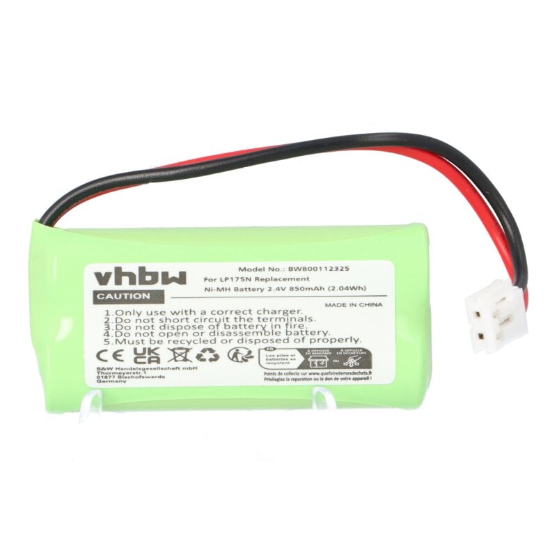 Akku kompatibel Tomy Babyphone LP175N 2,4V 850mAh