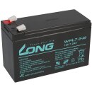 Kung Long Bleiakku 12V 7,2Ah WPL7.2-12-M-F2 longlife 10 Jahre