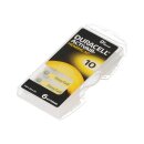 Duracell Hörgerätebatterie DA10 Zn/Luft 1,4V / 90mAh 6er Blister