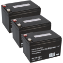 3x 12V 15Ah AKKU BATTERIE für Maximilian ll 36V