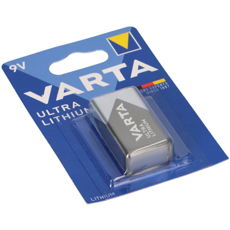 Varta 6LR61 Ultra Lithium Batterie 9VBlock 1er Blister