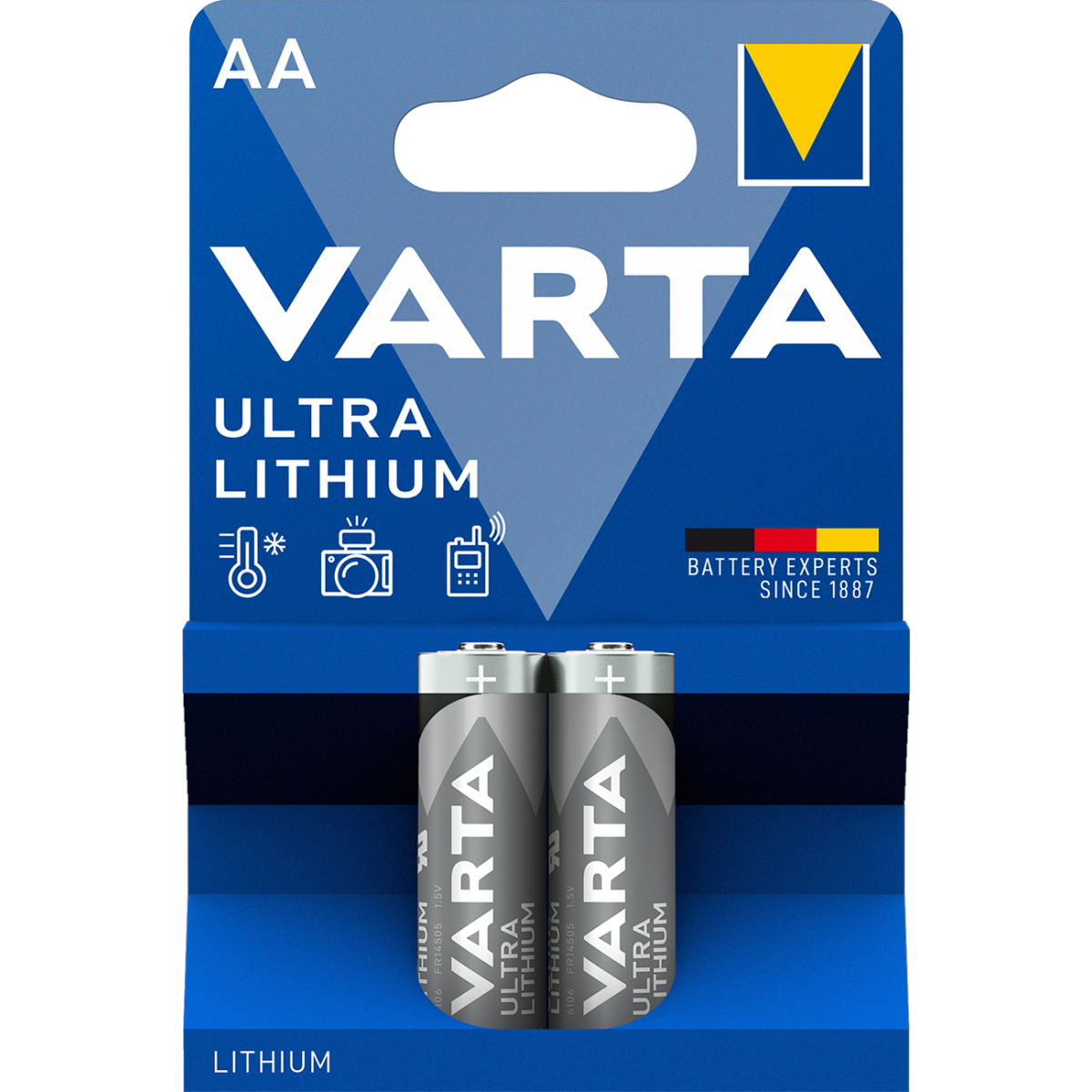 Varta Professional Lithium Mignon Batterie 2er Blister AA