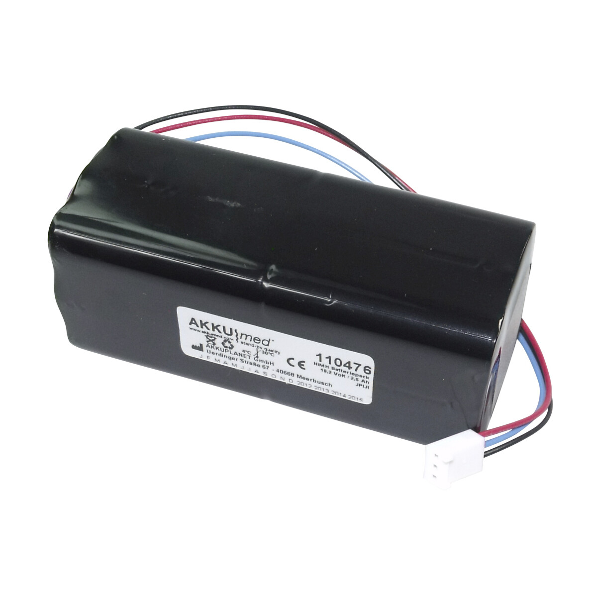 NiMH Akku passend für Clinical Dynamics Corp. Blutdruckmesser Smartarm NIBP GX-2 – 19,2 V 2,5 Ah