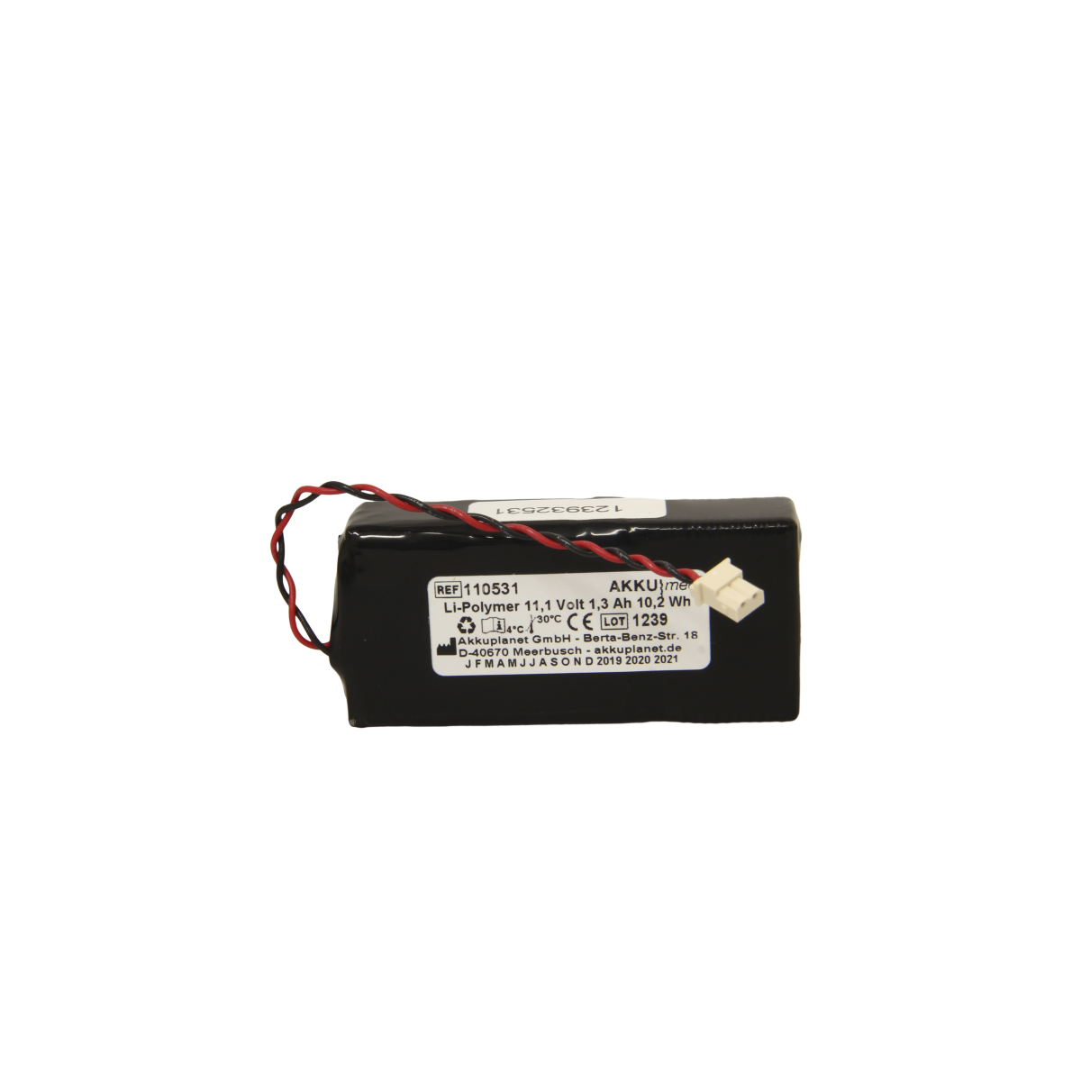 Li Polymer Akku passend für Verathon (BVI) Glidescope Typ CZ192LIP
