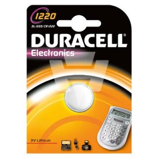 Duracell Lithium-Knopfzelle CR1220 Lithium 3V / 35mAh 1er Blister