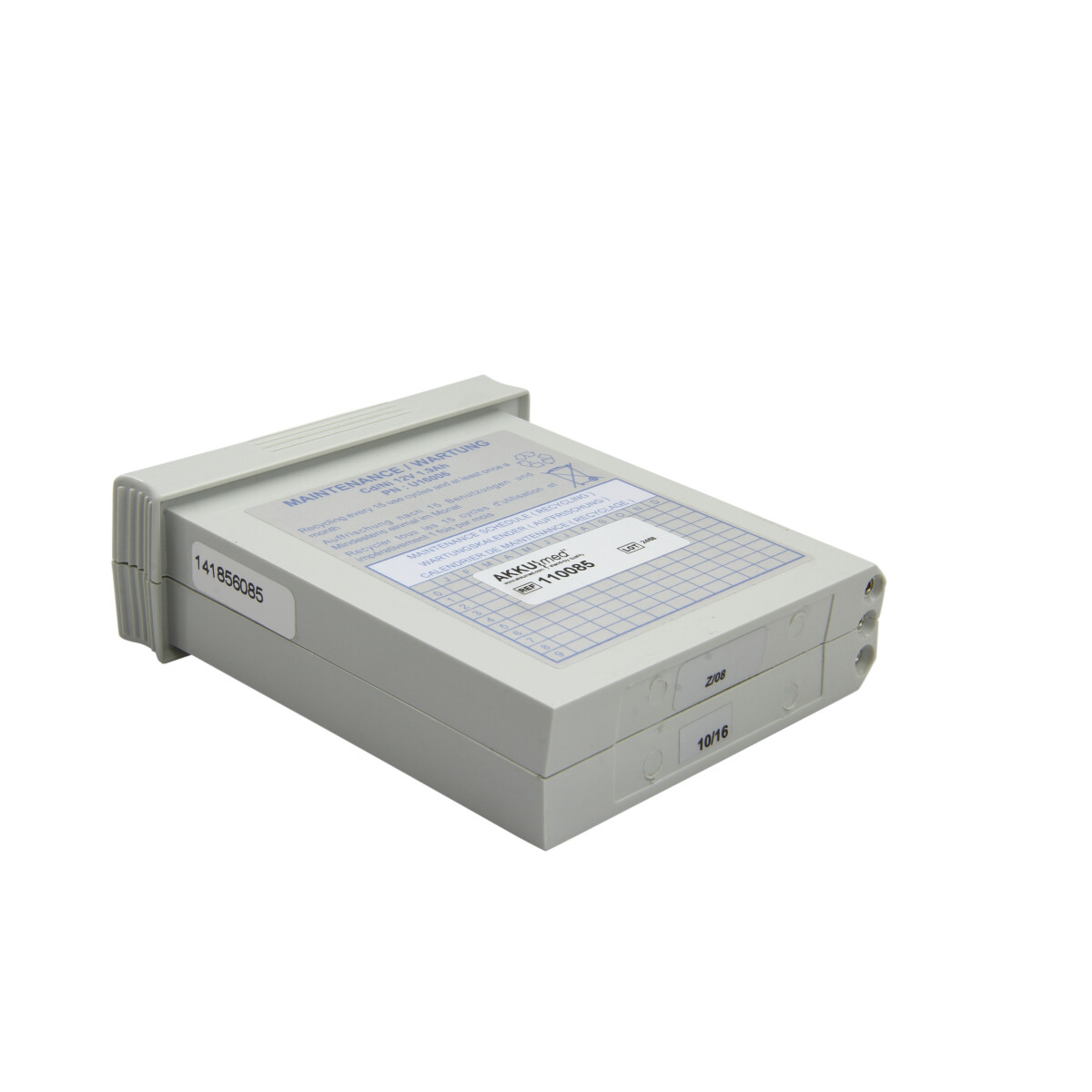 Original NiCd Akku für Bruker/Schiller Defibrillator Defigard 1002, 2000, 2002 – 12 V 1,9 Ah