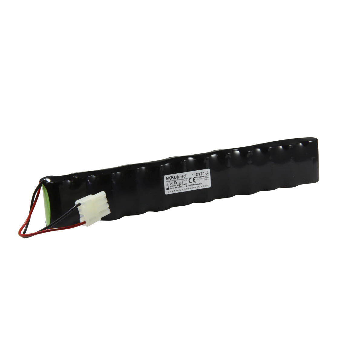 Akku passend für Schiller Defibrillator Defigard 3002 – 14,4 V / 1,7 Ah