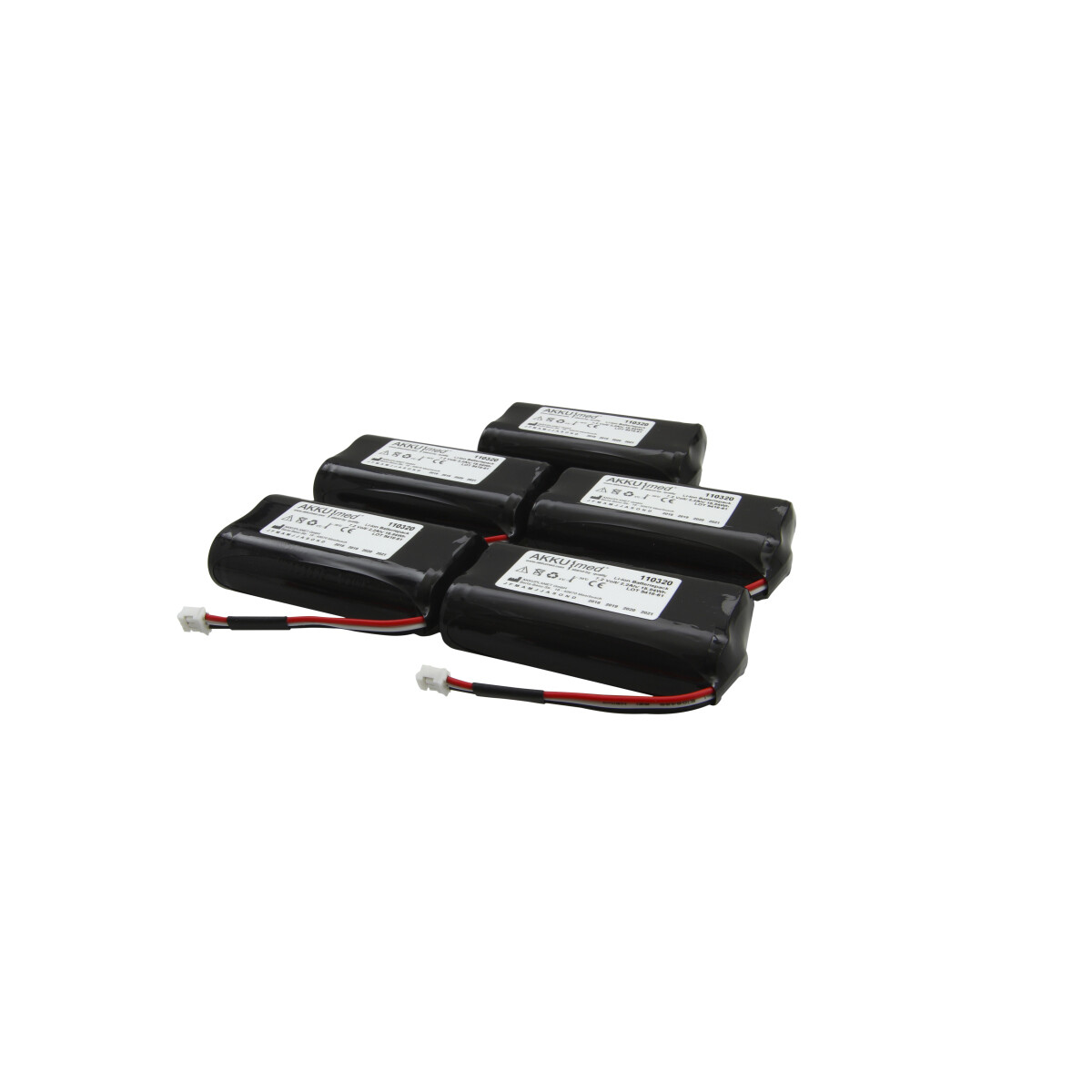 Li-Ion Akku passend für Fresenius Infusionspumpe Volumat Agilia – 5er Pack – 7,2 V 2,2 Ah