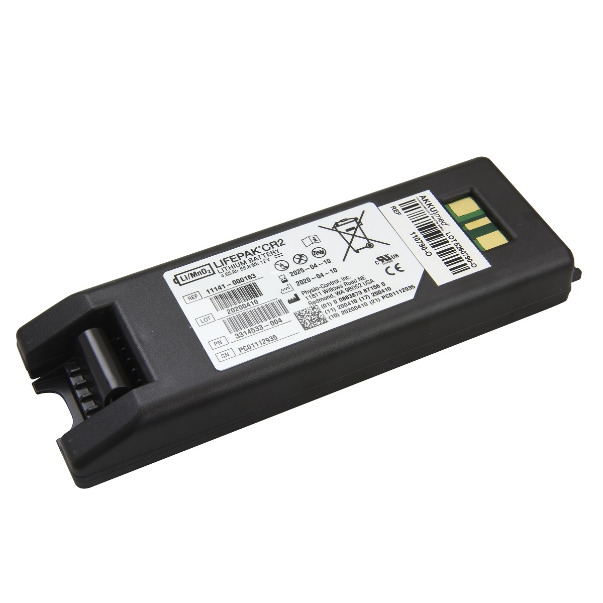 Original Lithiumbatterie für Physio Control Defibrillator Lifepak CR2
