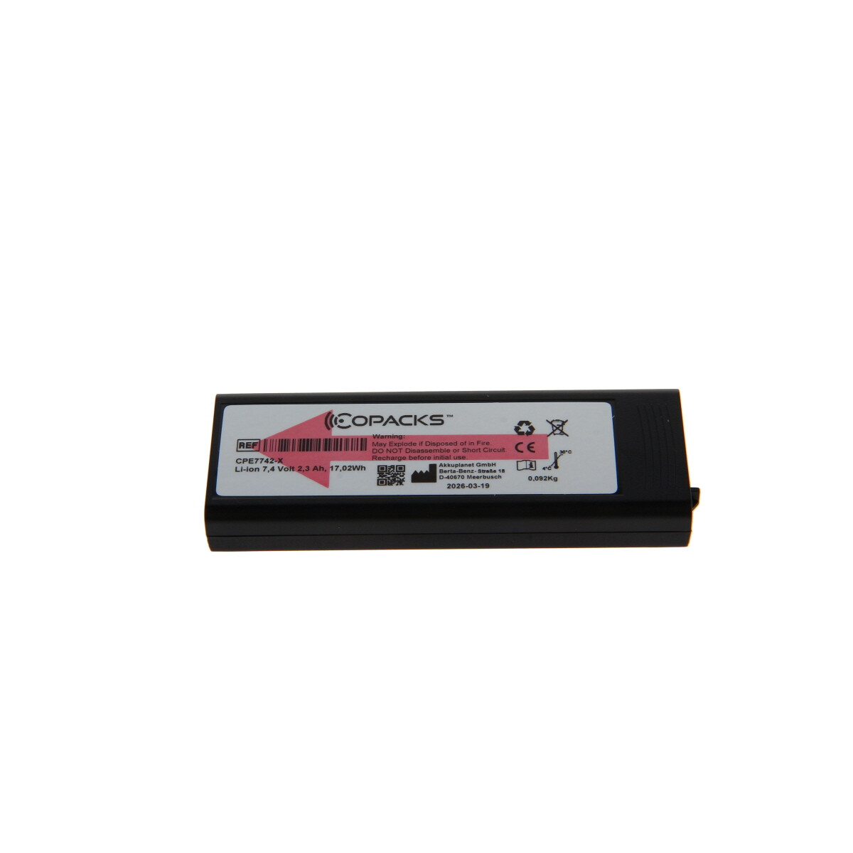 Li-Ion Akku für Airbus / EADS / Siemens TPH700 - 7,2V 2300mAh