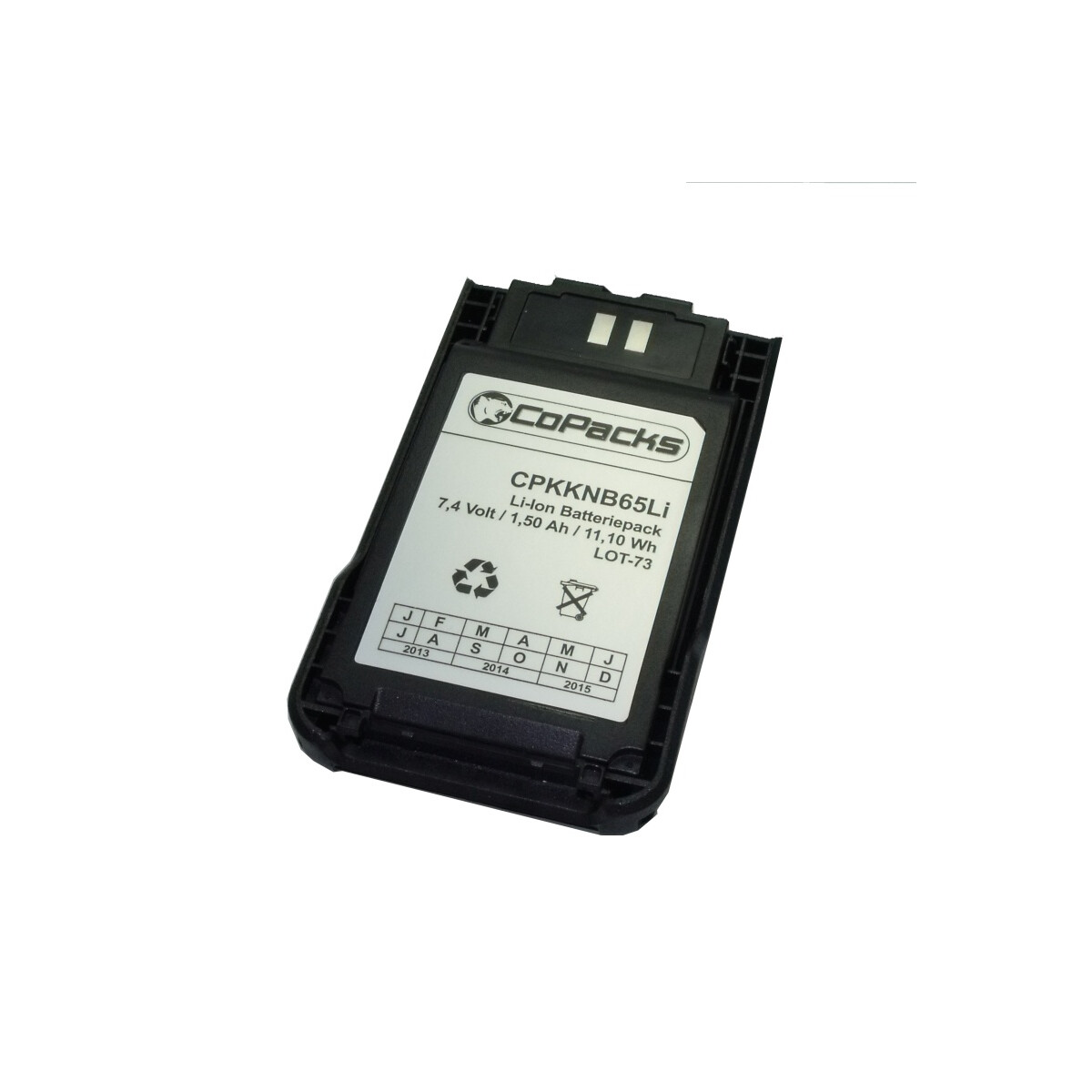 Li-Ion Akku für Kenwood TK2000 / TK3000 / TK3501 – KNB65L – 7,4V 1500mAh