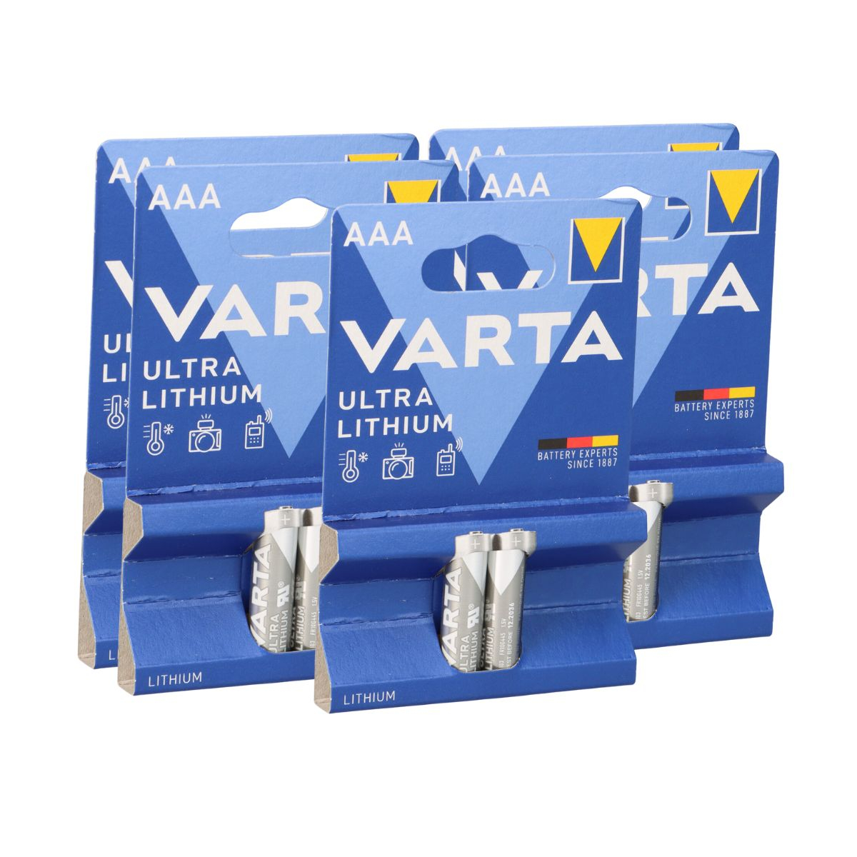 5x Varta Professional Lithium Micro Batterie 2er Blister AAA