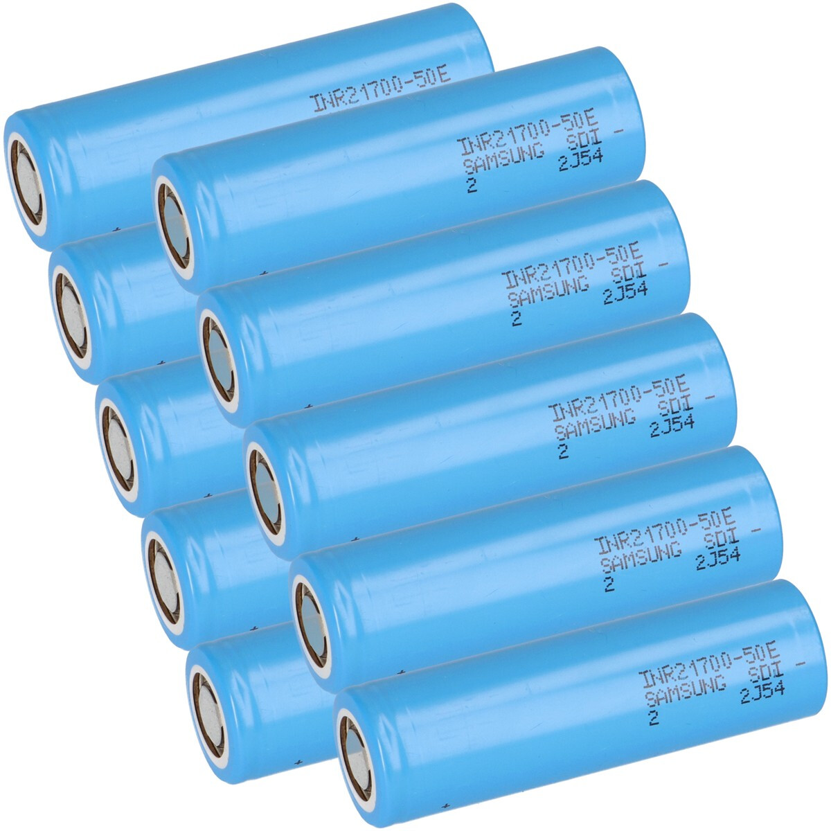 10x Samsung INR21700-50E 21700 Akku 3,6V 4900mAh 9,8A – Flat Top