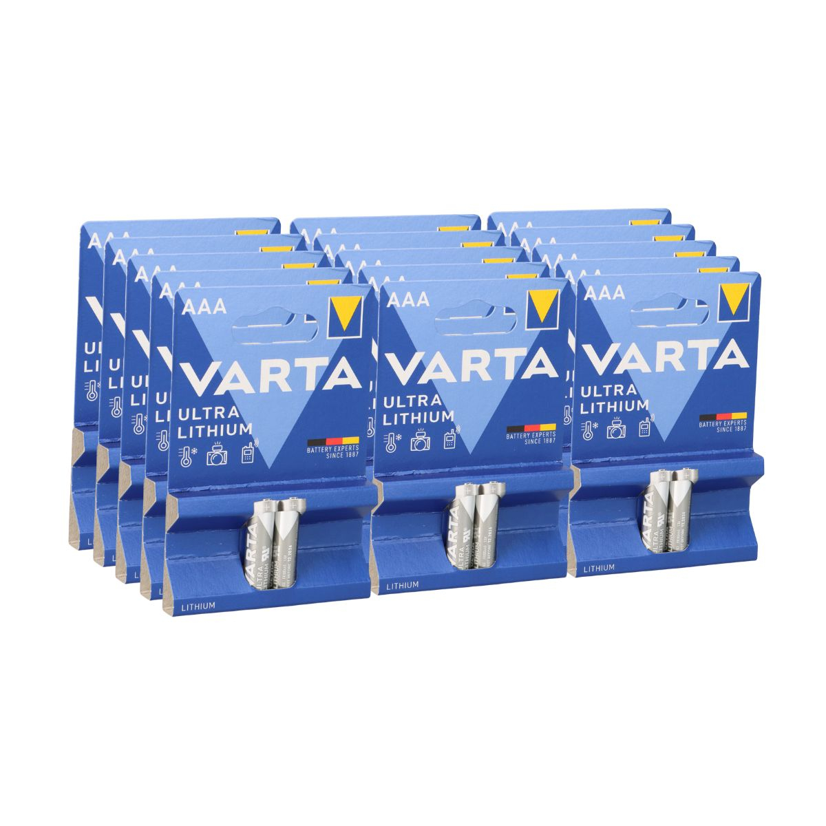 15x Varta Professional Lithium Micro Batterie 2er Blister AAA