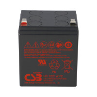 2x Kung Long WP5-12 F2 AGM-Akkus 12V 5Ah – passend f&u