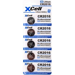 XCell CR2016 Lithium-Knopfzelle 3V / 90mAh
