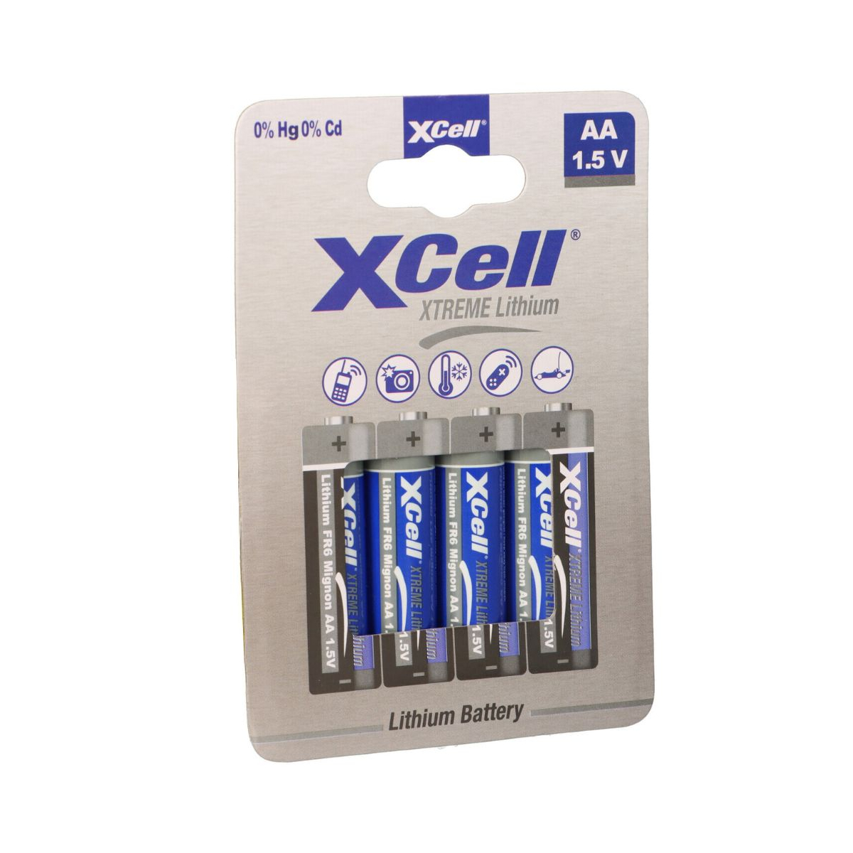 XTREME Lithium Batterie AA Mignon FR6 L91 XCell 4er Blister