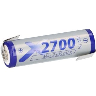 1x Xcell Mignon AA Akku Ni-MH 1,2V 2700mAh lose Z Lötfahne