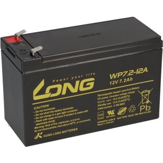 Bleiakku kompatibel LC-R127R2PG1 12V 7,2 Ah F2 Accu battery
