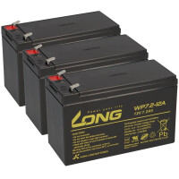 3x Bleiakku kompatibel PU37 UPS Battery  productbox
