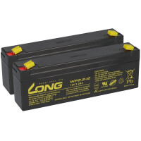 2x Bleiakku 12V 2,2Ah kompatibel Elektro Schiebetür  AG