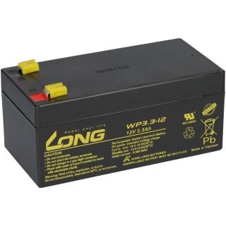 Bleiakku 12V 3,3Ah kompatibel LC-R123R4P battery AGM VdS