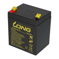 Kung Long WP4.5-12 AGM Akku 12V 4,5Ah – passend f&uuml