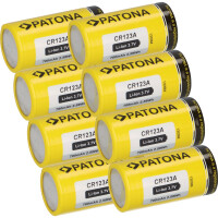 8x PATONA Li-Ion 3,7V Akku CR123A 16340  gallery